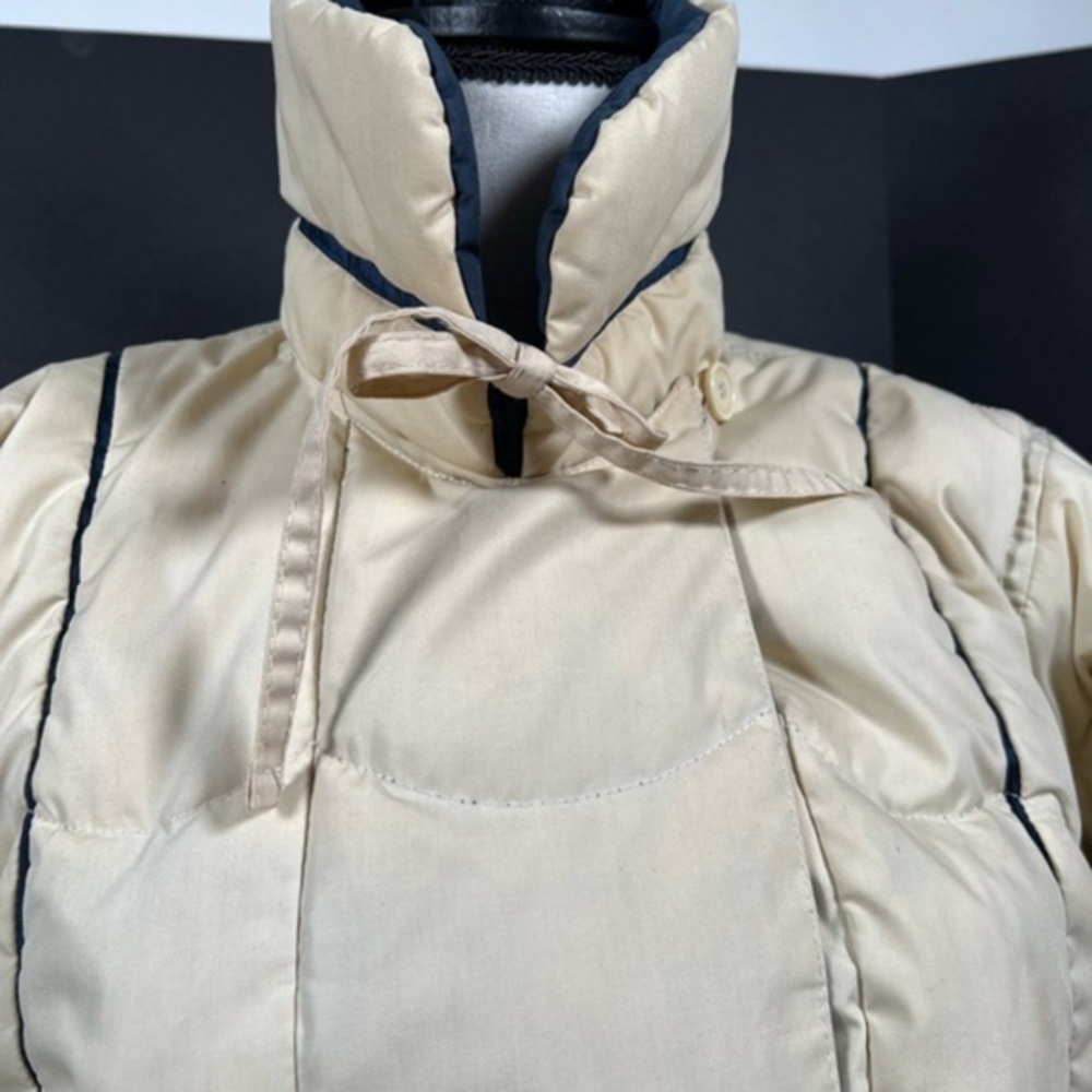 Fox Run Womens Quilted Puffer Coat Size Small Zip Mock Neck Reversible